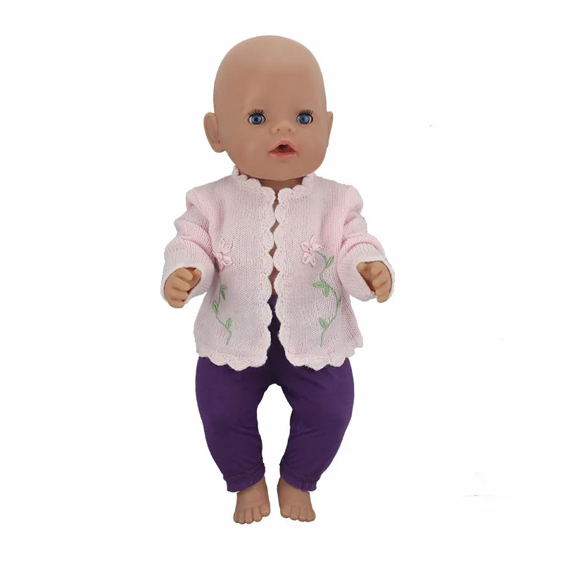 2 стиля, вязаная кукла, одежда для 43 см, Детская кукла, лучший подарок на день рождения(продается только одежда