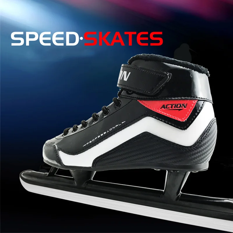 Japy Skate Action speed обувь для катания на коньках для взрослых и детей Профессиональные коньки с длинным лезвием нож для колки льда обувь настоящие коньки