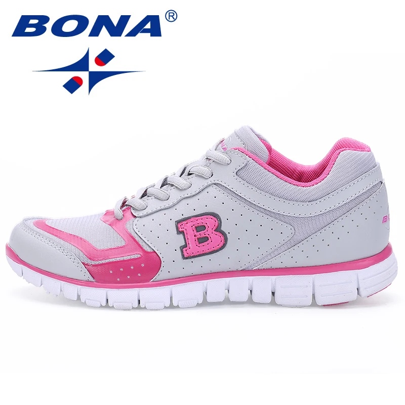 

BONA New Arrival Popular Style Women Walking Shoes Lace Up Athletic Shoes Outdoor Jogging Sneakers Comfortable Free shipping
