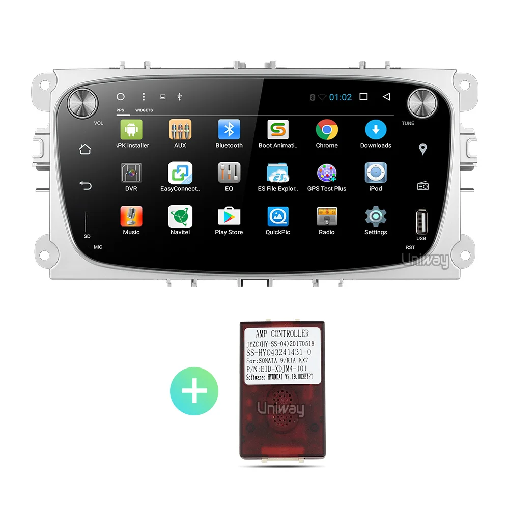 Uniway ALFKS7071 2G+ 32G android 8,1 автомобильный dvd для focus ford mondeo ford kuga ford S-MAX c-maxcar радио - Цвет: with canbus