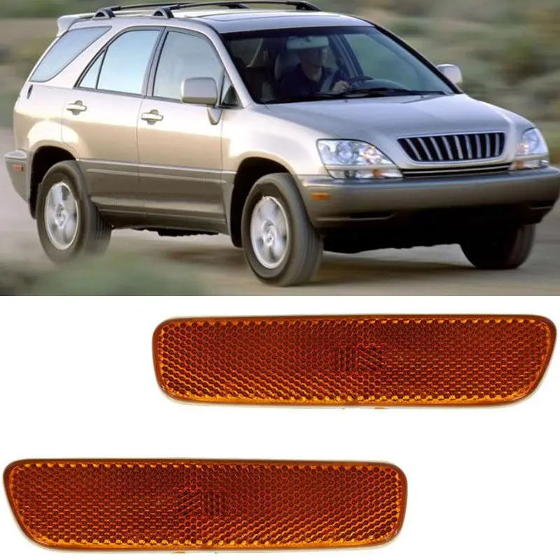 2X Yellow Lens Rear Fog Lamp Brake Light For Lexus RX300/IS300 1999 2003 Ain Body Kits from