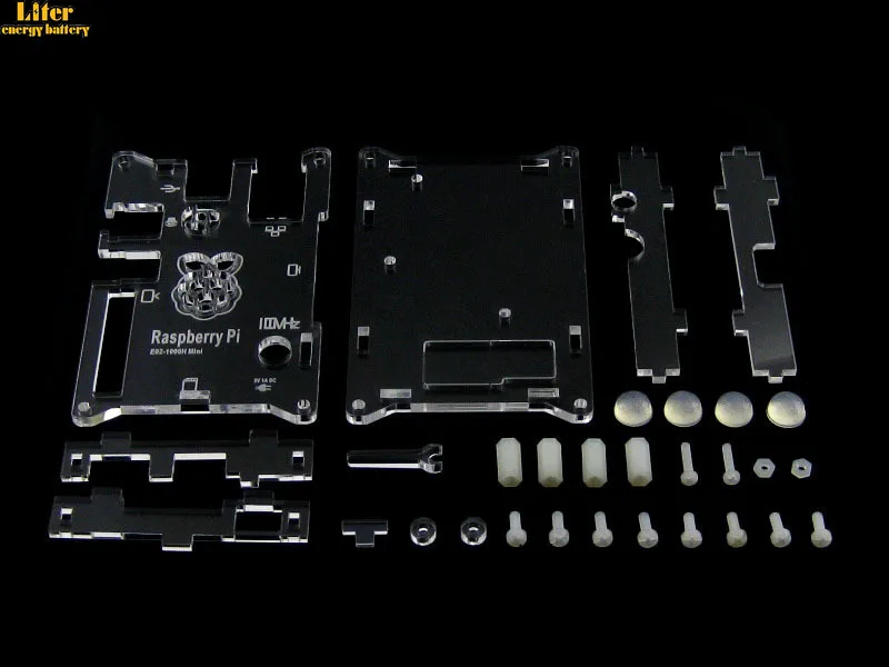 / Set de carcasa transparente Raspberry Pi Case/