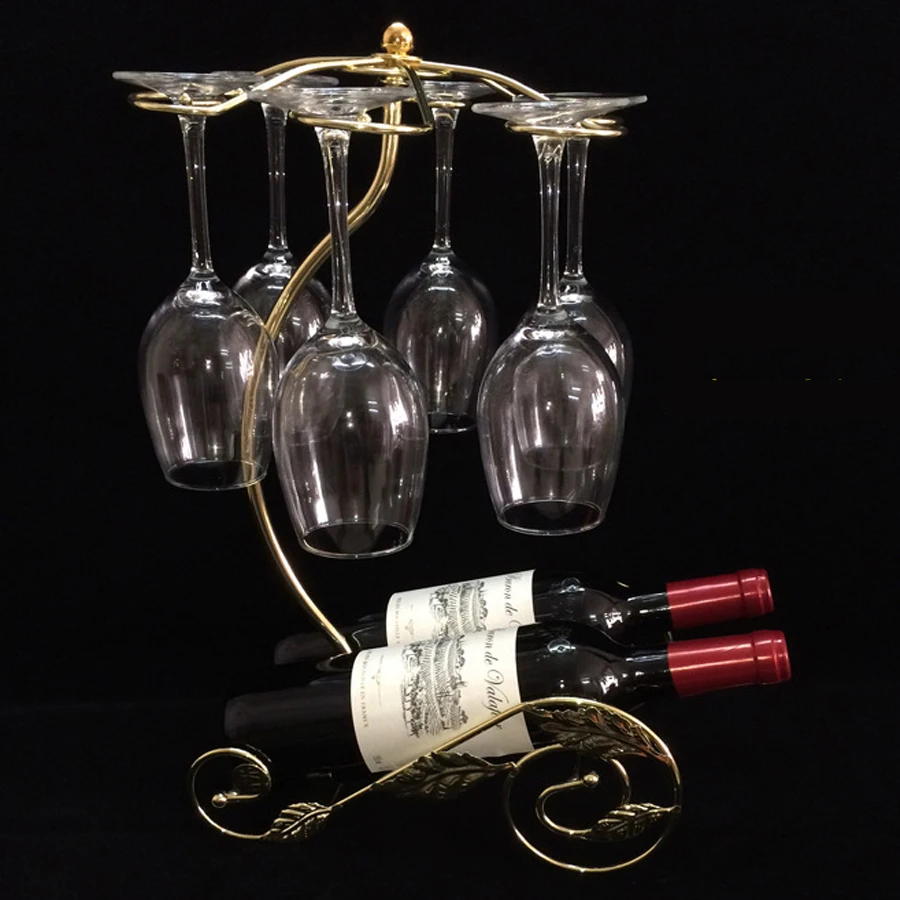 Hot Sale Continental Iron Wine Rack Cup Holder Home Decorations To Cup