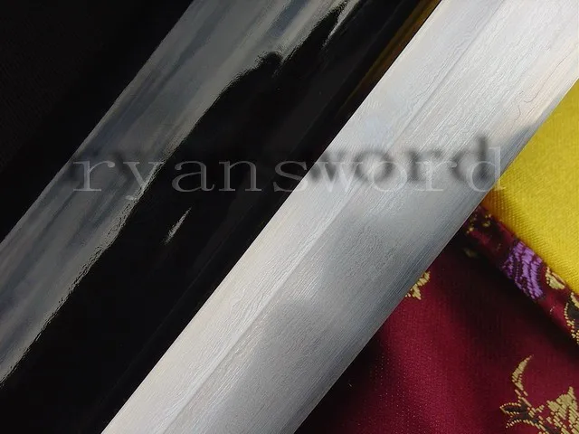 Высококачественная сложенная сталь+ 1095 углеродистая сталь тигр японская Цуба Катана самурайский меч