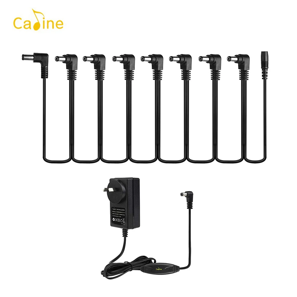 Caline CP 07 для гитары создания спецэффектов Питание адаптер DC 9V 2A с Выход кабель
