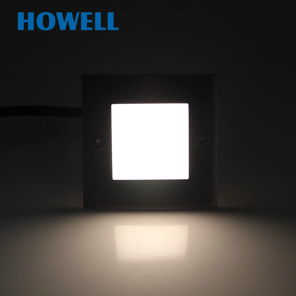 G03202 Howell 7x7 см 1 Вт IP54 St 304 светодиодный настенный светильник наружный водонепроницаемый для двора сада алюминиевый с корпусом встраиваемые светильники