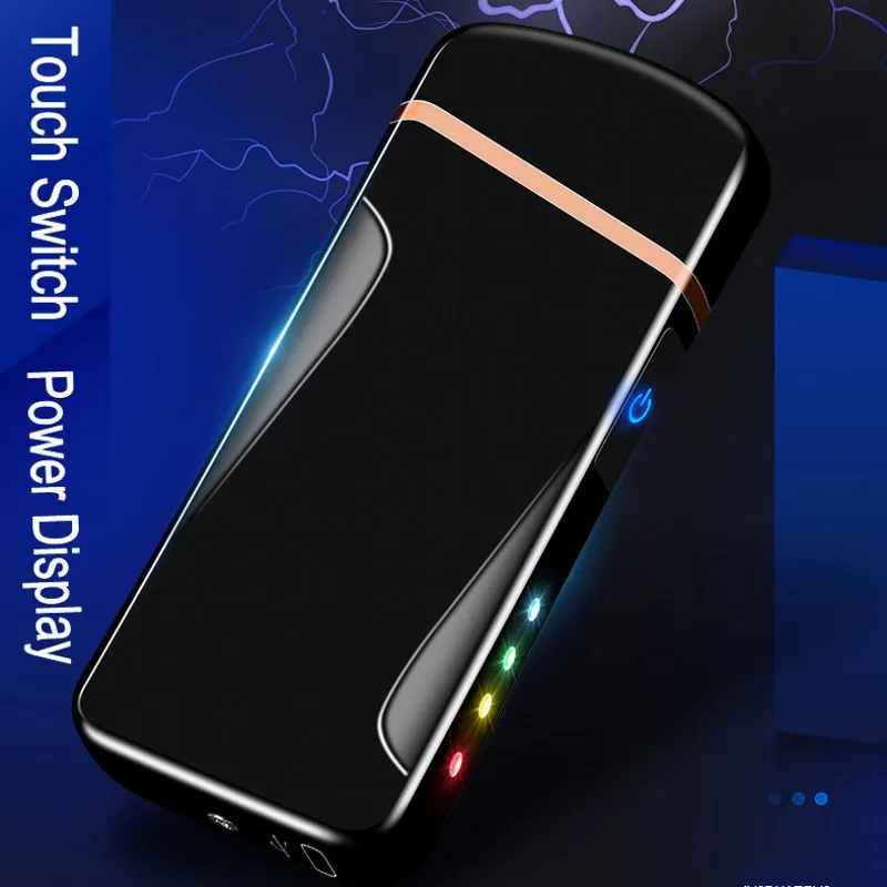 

The latest plasma electronic USB lighter double arc lighter is suitable for cigar windproof charging cigarette lighter