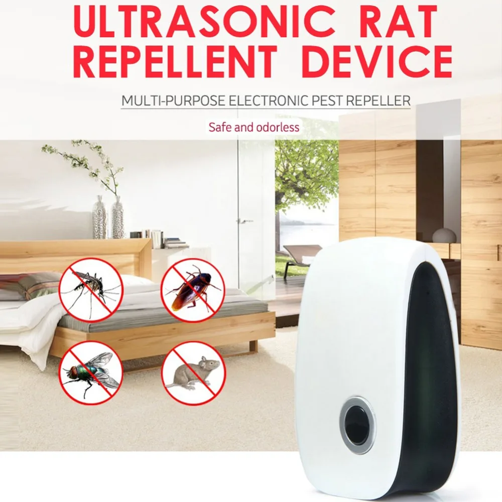 

Ultrasonic Electronic Mosquito Repeller Anti Pest Bug Mosquito Cockroach Mouse Killer Pest Control Products EU/US/AU Plug