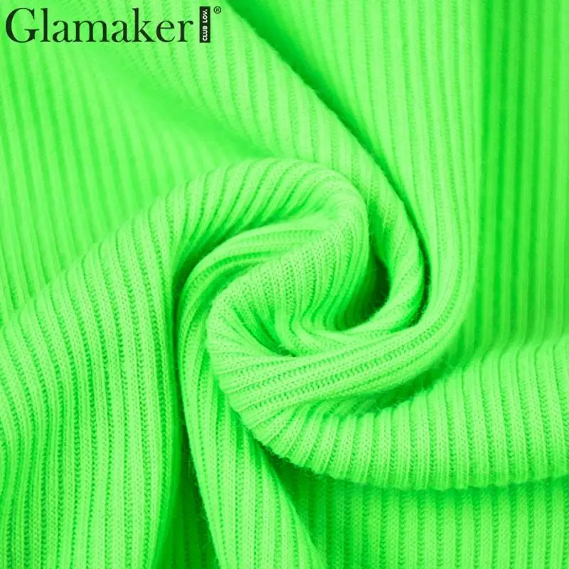 Glamaker, костюм из двух частей, облегающее платье, женский укороченный топ, весна-лето, высокая талия, платье миди, женское элегантное платье для вечеринки, Новинка