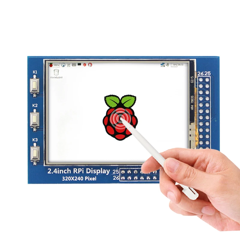 Raspberry Pi 4B 3B+ 3B 2,8 дюймов 2,4 дюймов сенсорный экран 320*240 lcd TFT SPI дисплей для всех версий Raspberry Pi с сенсорной ручкой