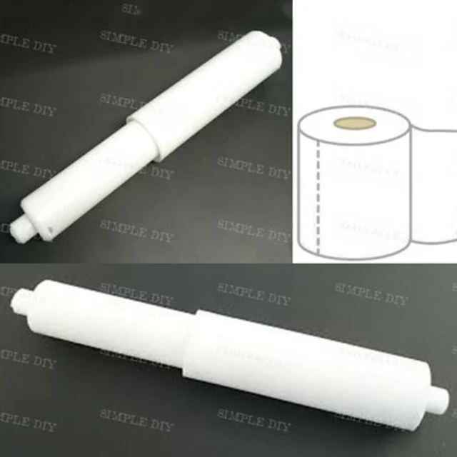 Hot Sale 1Pcs White Plastic Replacement Toilet Roll Holder Roller