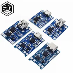 Type-c/Micro USB 5 V 1A 18650 TP4056 литиевых модуль зарядного устройства аккумулятора зарядки доска с защитой двойной функции 1A литий-ионный