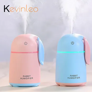 

Rabbit Design Humidifier Aroma Diffuser 5V Lamp Light Cut off automatically less water Aromatherapy Mist Maker For Home