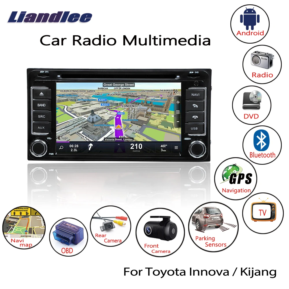 Discount Liandlee Android For Toyota Innova / Kijang 2004~2015 Car Radio CD DVD Player GPS Navi Navigation Maps Camera OBD TV 10