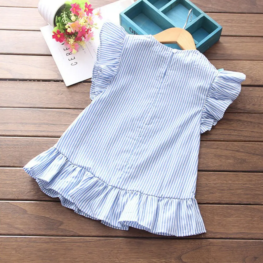 Girls Striped Dress 3