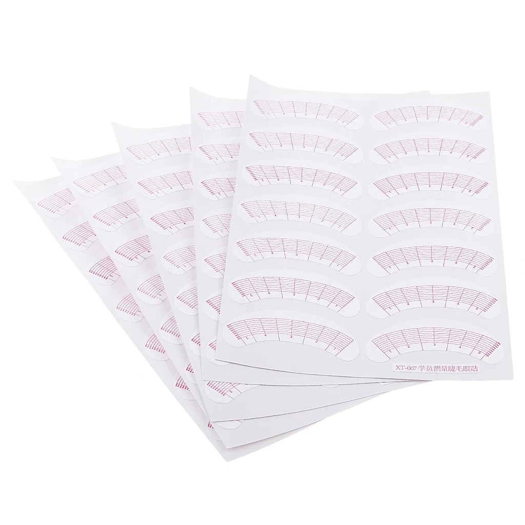 35 Pairs Eyelash Extensions Pads Stickers Patches Tool Lashes Measurement