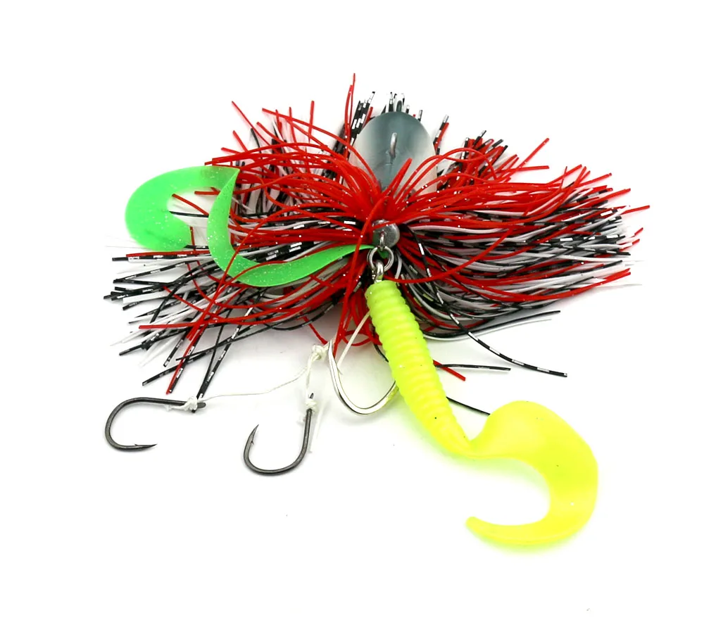 2 шт. 80 г большое преимущество голову джиги 3d eyes buzzbaits рыболовные приманки мягкие