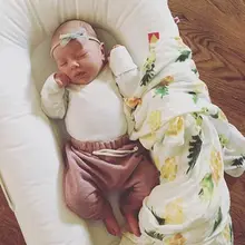 Лимонный олень ананас для новорожденных детей пеленать Хлопок Мальчики Девочки спальный ребенок муслиновая пеленка постельные принадлежности одеяло