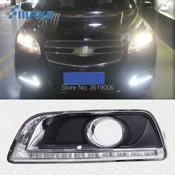 

smRKE For Chevrolet Malibu 11-15 LED DRL Daytime Running Lights Drive White + Yellow Turning Signal