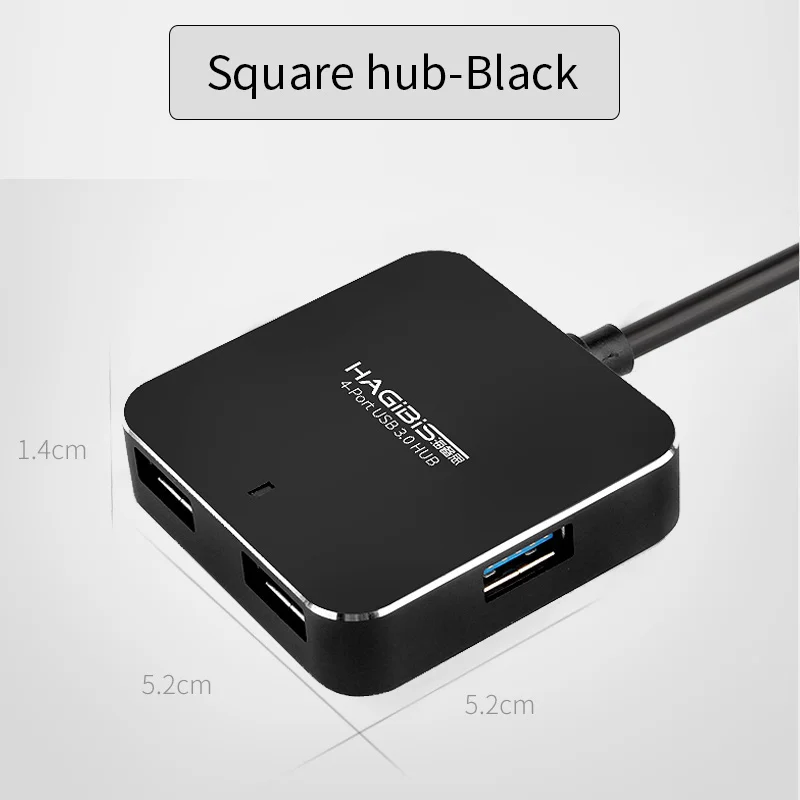 Хаг иби ультратонкий хаб USB 3 0 4 порта Высокоскоростной Алюминиевый usb