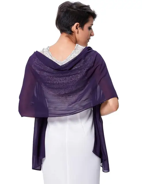 shawl for purple dress