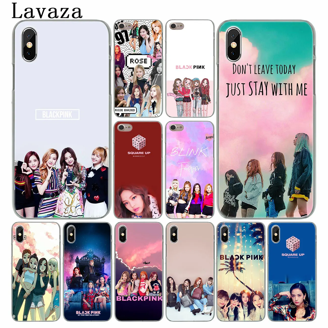 Lavaza Kpop BLACKPINK BLACK PINK Hard Phone Case for Apple iPhone XS