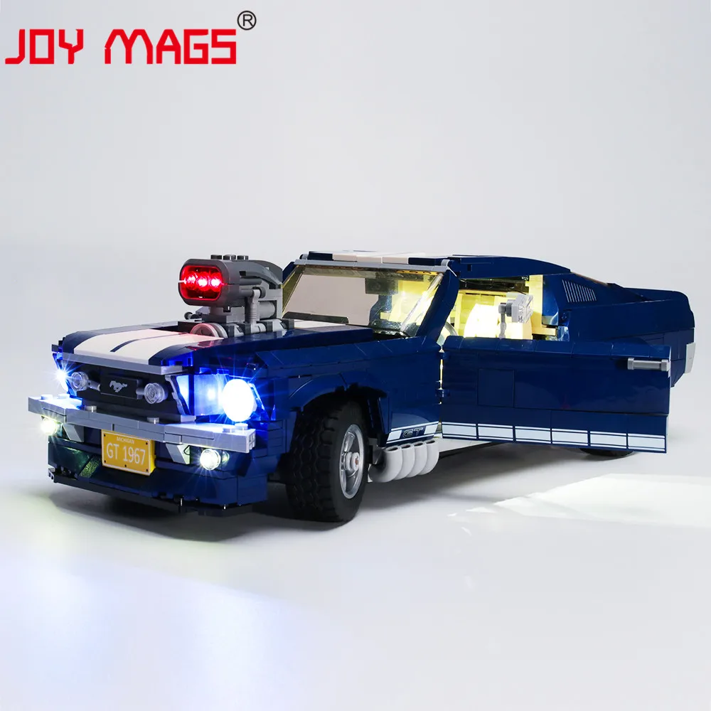 JOY MAGS Only Led Light Kit For Creator 10265 Ford Mustang Lighting Set Compatible With 21047(NOT Include Model