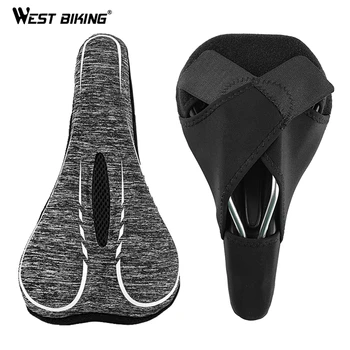 

WEST BIKING Bike Bicycle Seat Saddle Cover Memory Foam Comfort Padding Soft Cushion Cover For Cycling Bicycle Foam Seat Cover