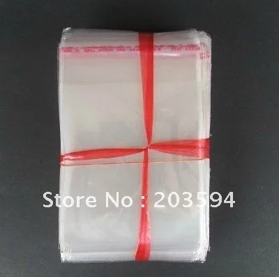 1000 шт./лот Ясно самоклеющиеся Печать Пластик мешки opp 4x10 см