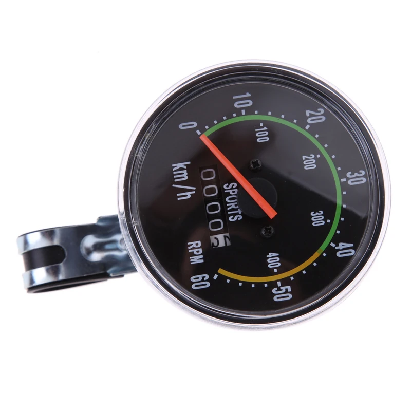 8cm Dial Mechanical Bicycle Cycling Speedometer Odometer MTB Bike