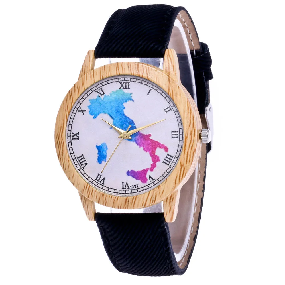 

Fashion Brand Women Watch Quartz Leather Band wooden Case Analog WristWatch Waterproof Women Watches Reloj Mujer Clock 999