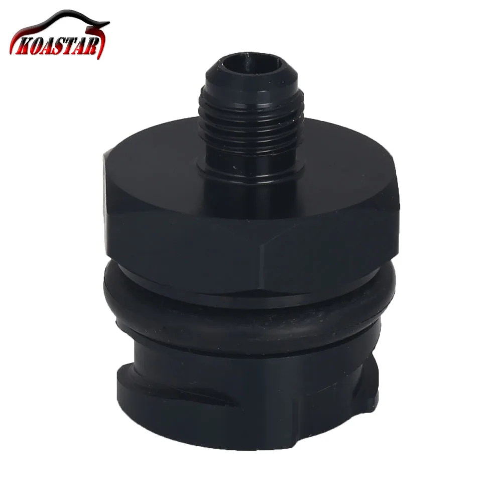 

Billet Black Valve Cover Oil Cap with 6AN 8AN 10AN Fitting For LSX LS1/LS6/LS2/LS3/LS7