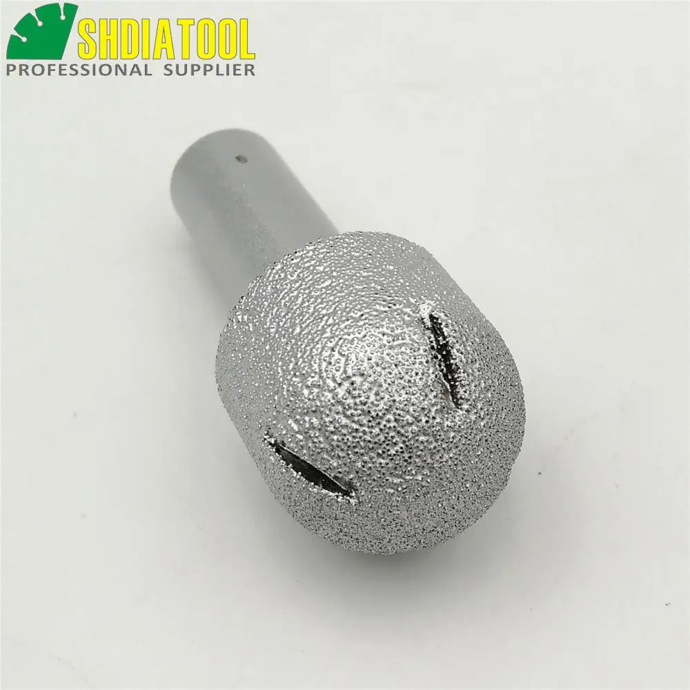Radius 12mm Round Brazed diamond router bits with 1/2" shank for slab edge profile, staight knife, Router cutter for stone