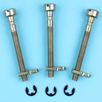 

3 x Chain Adjuster Tensioner Screws W/ Clip Kit For HUSQVARNA 136 137 141 142 36 41 235 240 Chainsaw