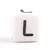 Давайте изготовим разные белые алфавиты 100 шт Размер 1 см бусины акриловые буквы детские пластиковые бусины "сделай сам" - Цвет: L