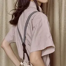 Винтажный темпераментный ремень для женщин и мужчин, повседневные поперечные подтяжки на зажимах