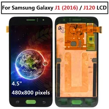 Для SAMSUNG GALAXY J120 lcd J120M J120F J1 дисплей кодирующий преобразователь сенсорного экрана в сборе Замена для 4," SAMSUNG J120 lcd