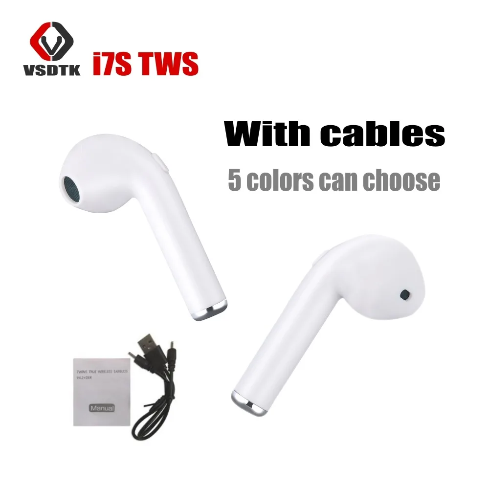 In ear I7 i7s tws беспроводные Bluetooth наушники гарнитура с микрофоном для apple xiaomi huawei