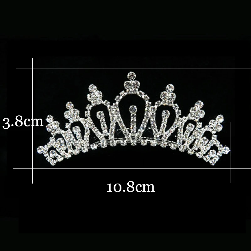 Big Princess Tiara Red Crown Crystal Rhinestone Wedding Accessories Pearl Headband Bridal Hair Headdress Girl Hair Jewelry