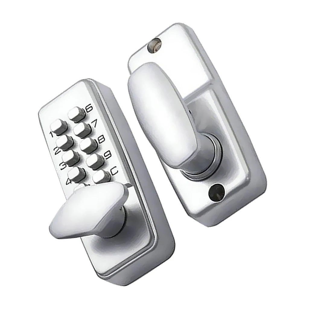 Digital Keypad Entry Code Combination Keyless Setting Lock for Door - Located On Door Knob Stylish Compact Design High Security
