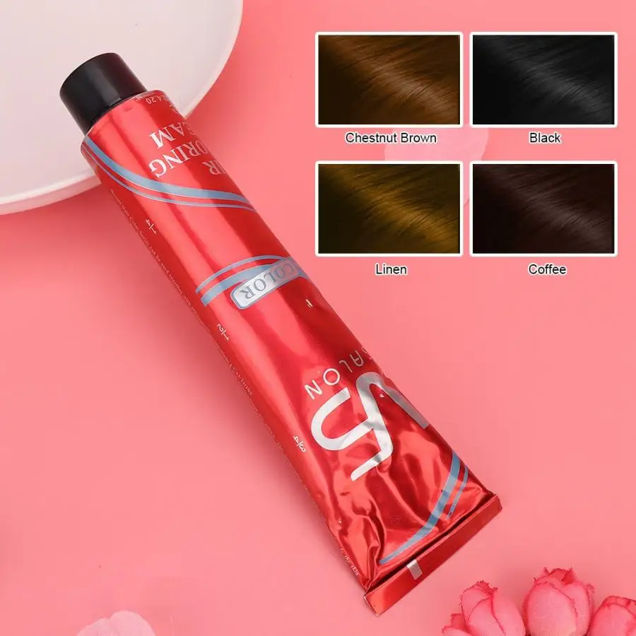 100ML Unisex DIY Hair Dye Beauty Salon Hair Coloring Cream Temporary Hair Dyeing Cream for Salon