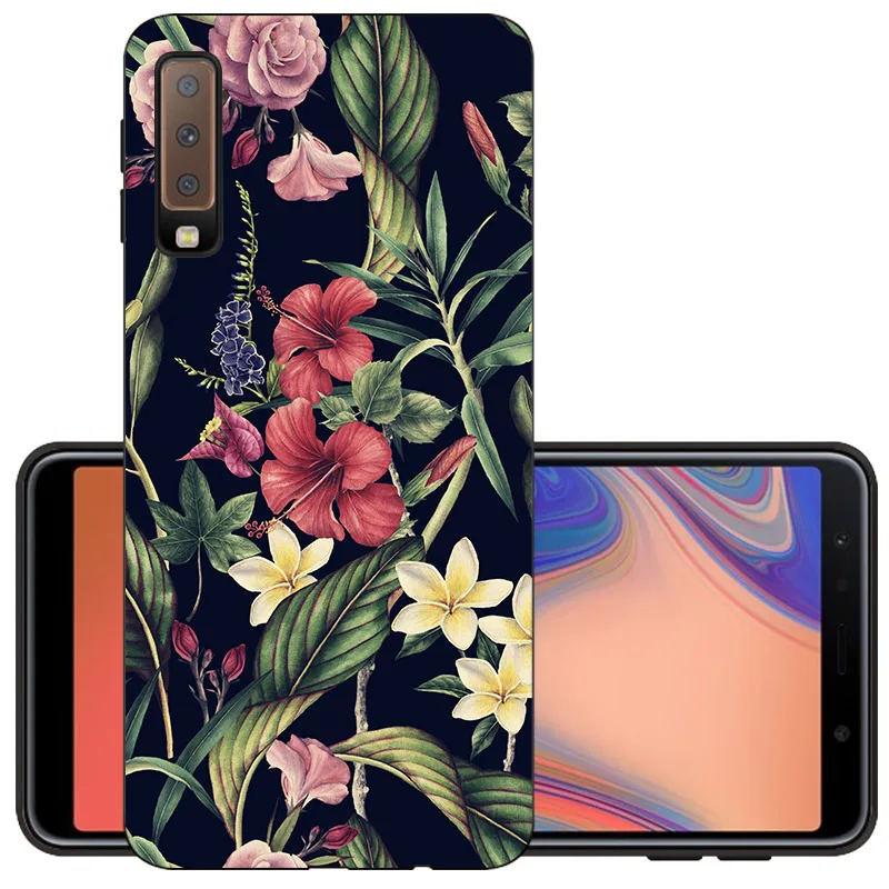 CROWNPRO A7 2018 чехол из ТПУ для Samsung Galaxy A 7 A750 чехлы телефонов мягкий с задней стенкой и