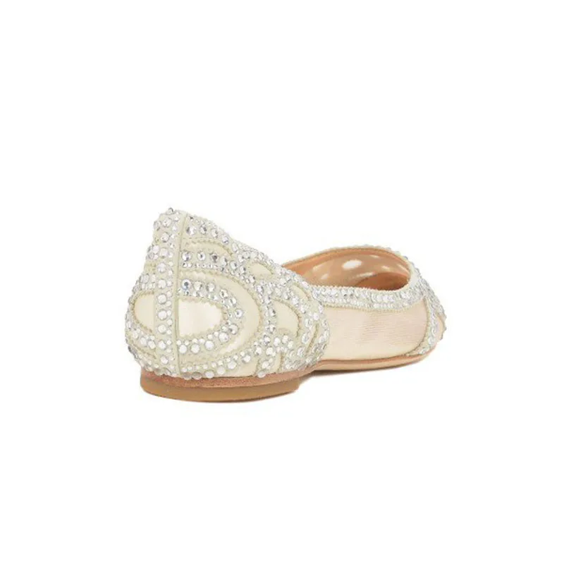champagne_lace_flats_for_bridesmaid