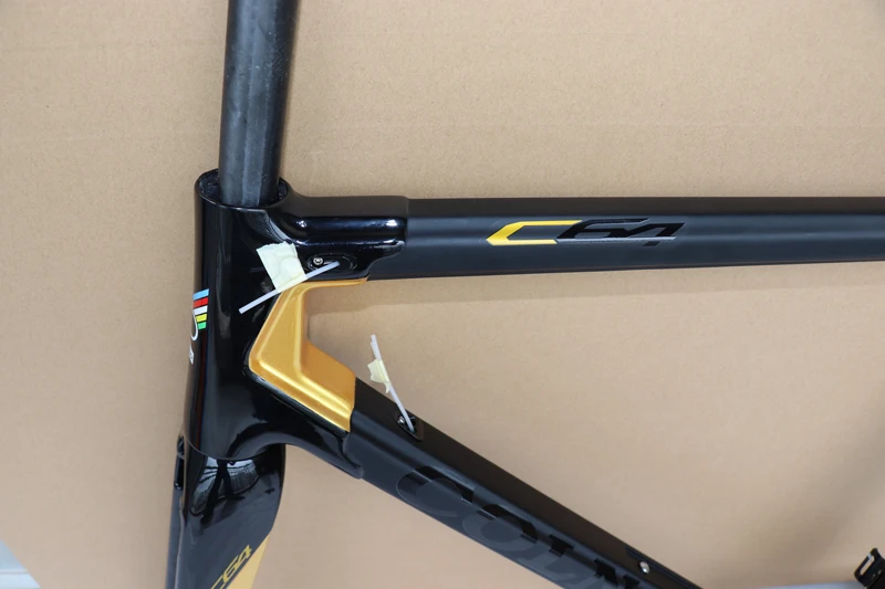 Flash Deal black gold Carbon road frame Colnago C64 bicycle frame size 48 50 52 54 56cm BB386 frameset 3