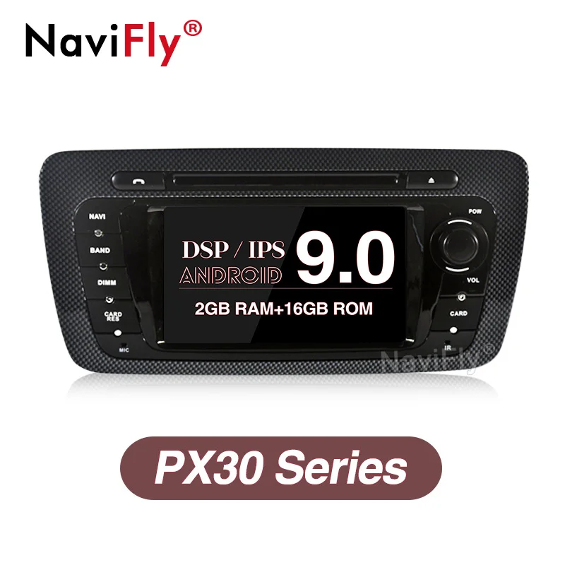 

NaviFly 2 din IPS screen built in DSP Android 9.0 car dvd player for Seat Ibiza MK4 6J SportCoupe Ecomotive Cupra radio gps navi