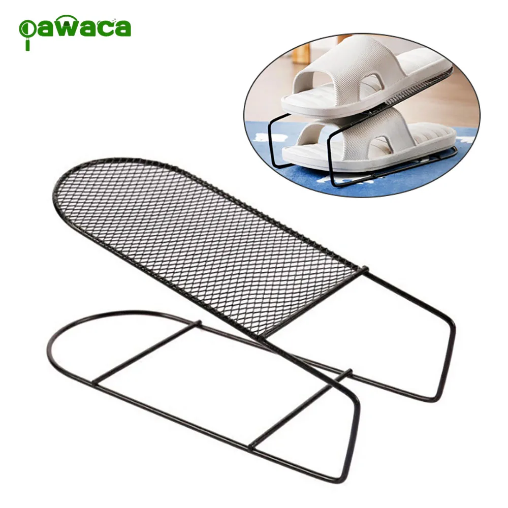 1Pcs Shoe Hanger Wrought Iron Double Shoe Rack Double Shoes Rack