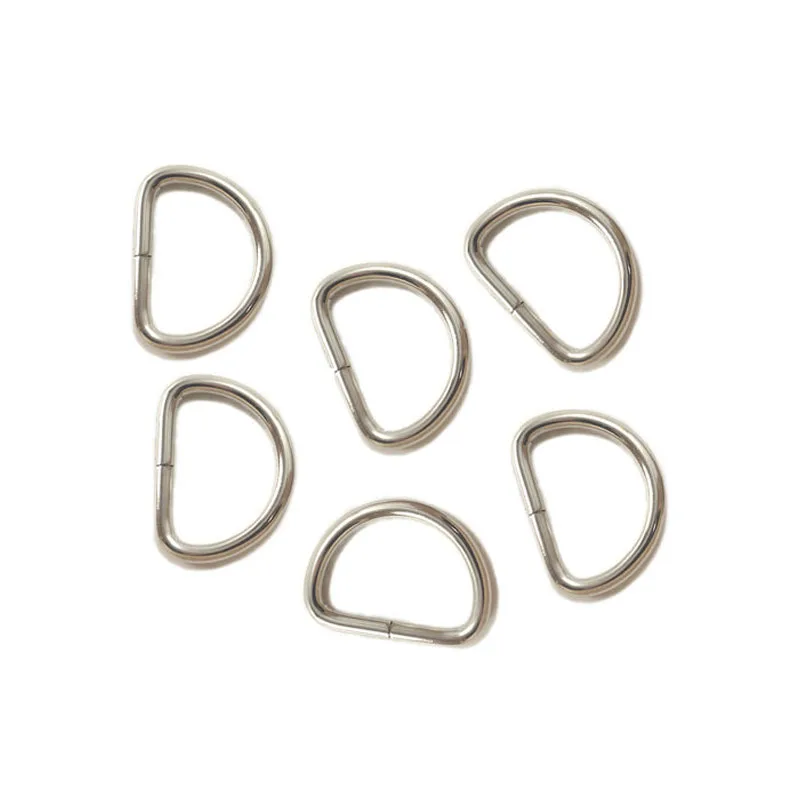 1 Inch D Rings, Nickel Finish, 60 Pieces, Handbag Purse Bag Making Hardware Supplies-in Bag ...