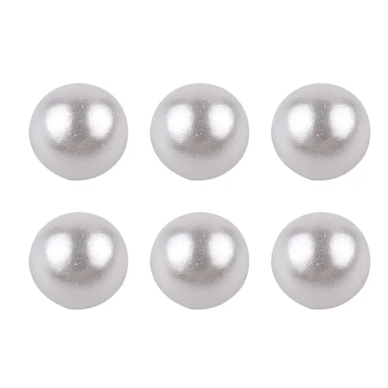 

50Pcs/lot 8mm 12mm Round Pearl Buttons White Plastic Sewing Buttons For Clothing Scrapbooking Garment DIY Apparel Accessories