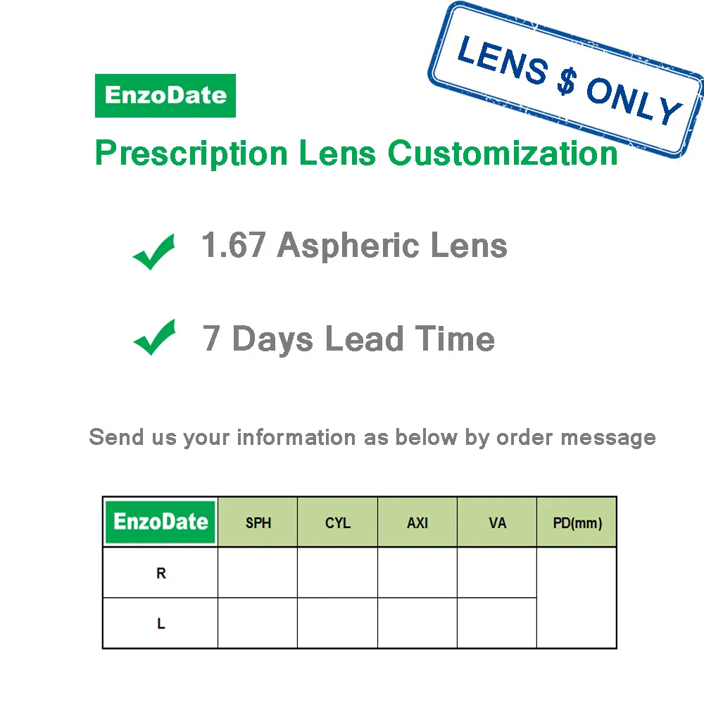 EnzoDate Kids Prescription Lens-AE Amazon