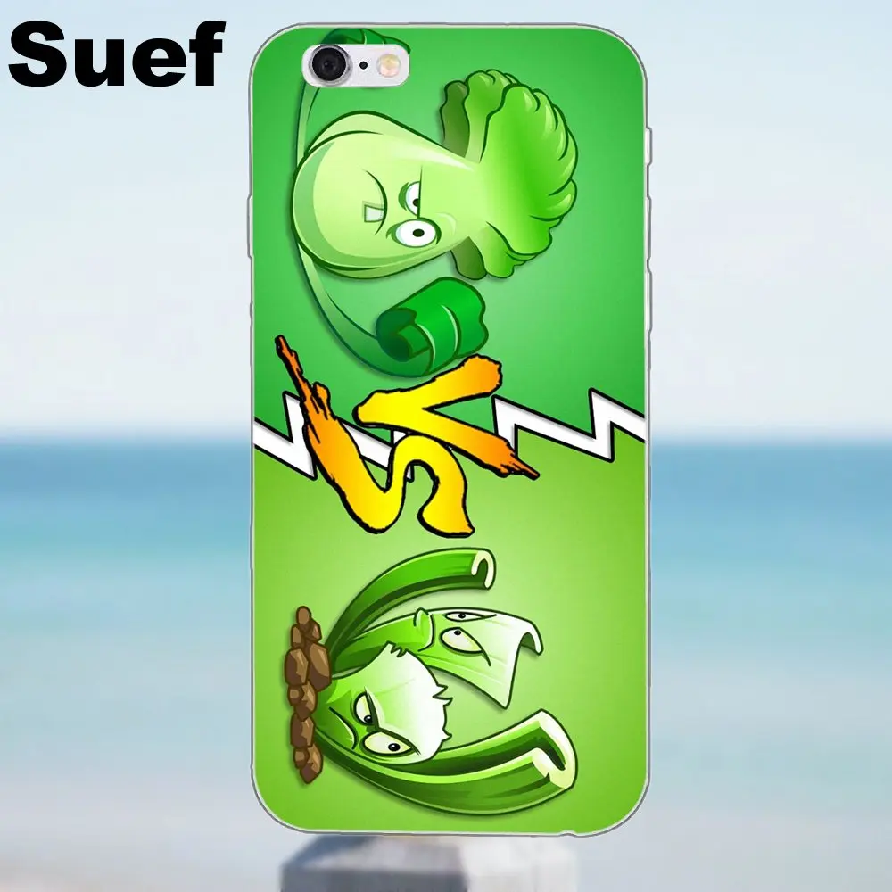 Plants Vs Zombies для iPhone X 4 4S 5 5S 5C SE 6 6S 7 8 Plus Samsung Galaxy A3 A5 J1 J3 J5 J7 2016 2017 мягкий чехол